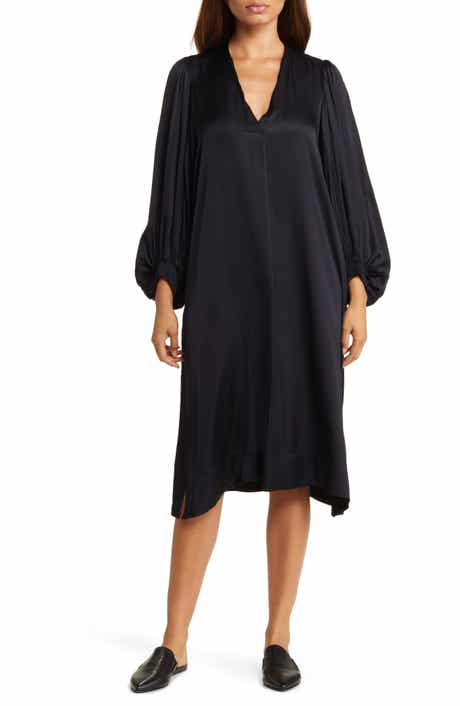 Masai Copenhagen Nalo Long Sleeve Satin Shift Dress