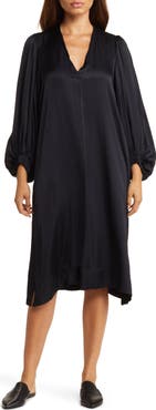Masai Copenhagen Nalo Long Sleeve Satin Shift Dress