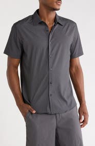 DKNY SPORTSWEAR Jackson Short Sleeve Button-Up Shirt