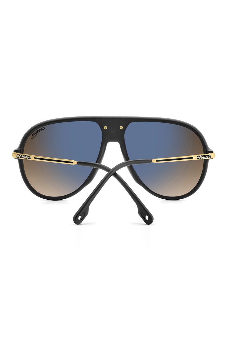 C Sport 61mm Gradient Shield Sunglasses, Alternate, color, BLACK GOLD/ BLACK BROWN GREEN