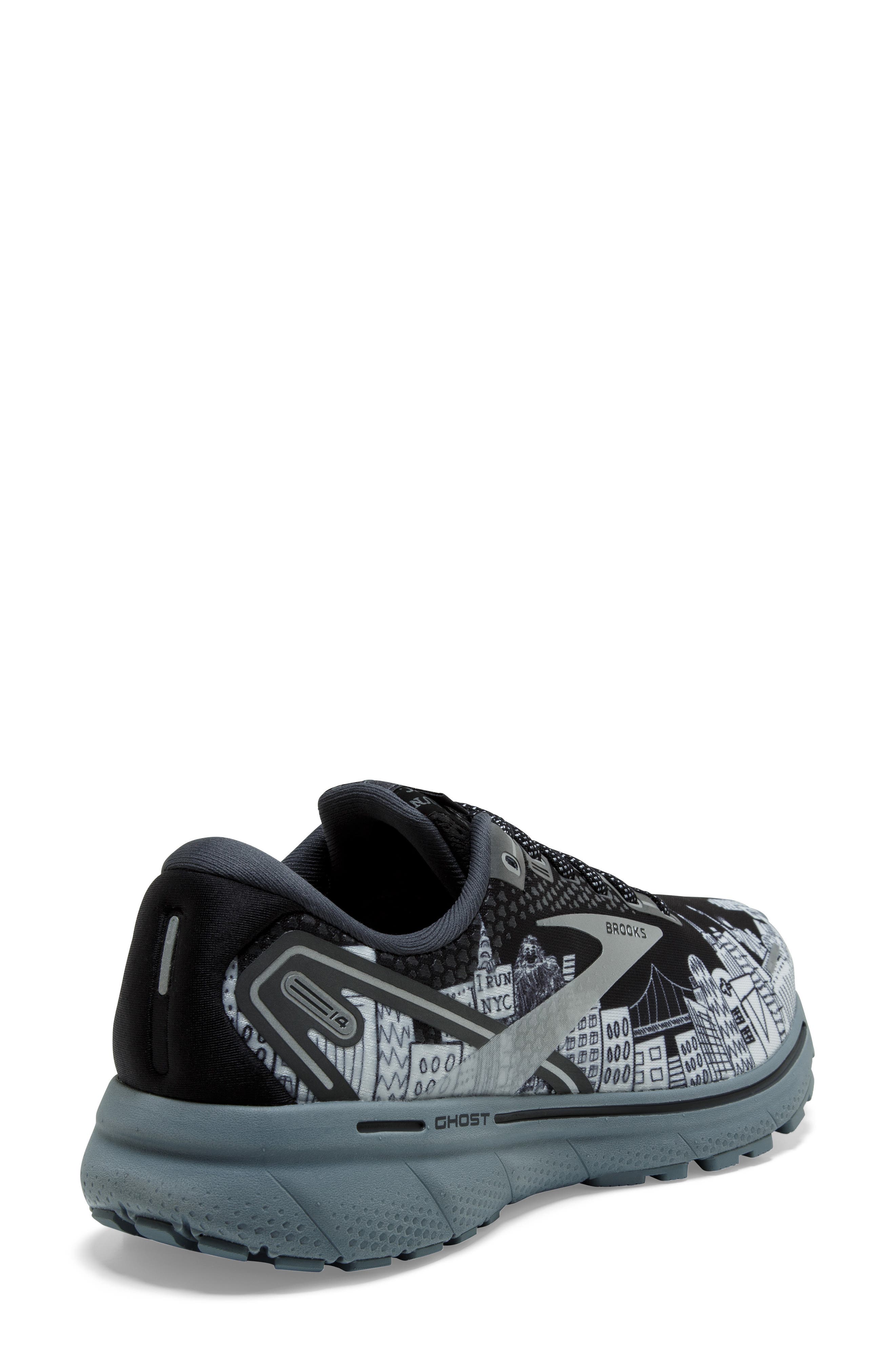 Ghost 14 Running Shoe, Alternate, color, BLACK/ EBONY/ SLEET