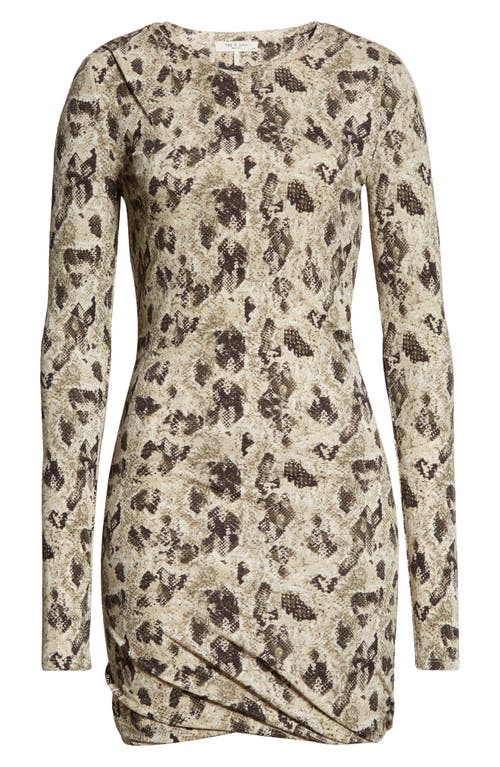 Rag & Bone Poppy Draped Mini Dress In Multi