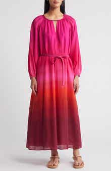 Tommy Bahama Harmony Hues Long Sleeve Maxi Dress