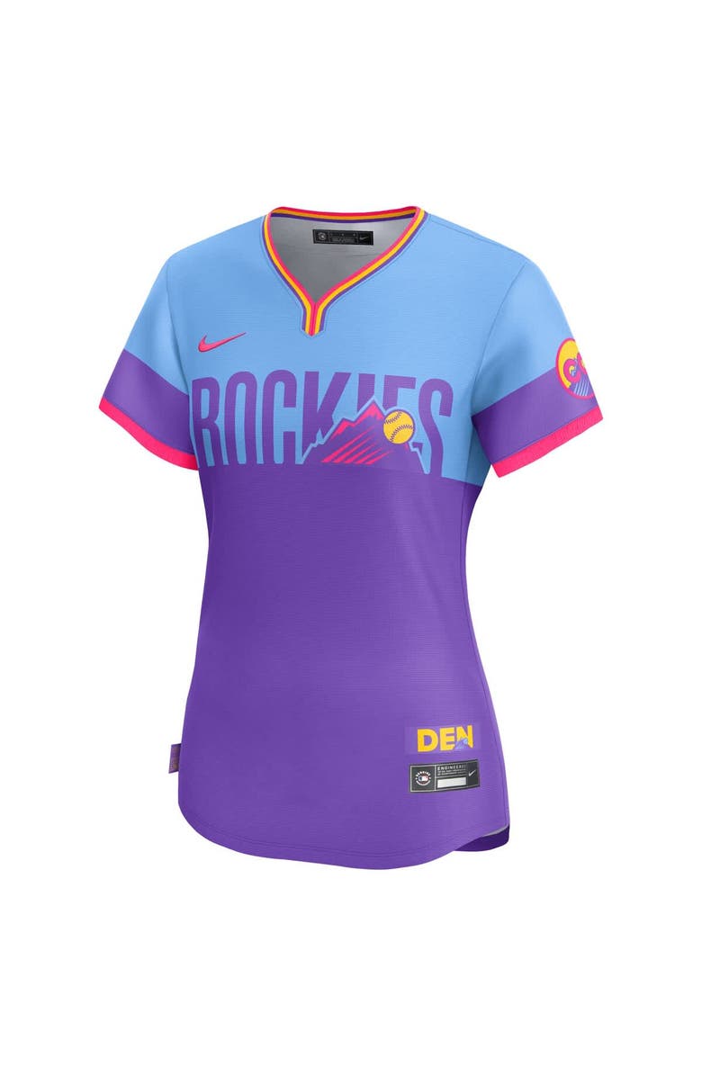 Nike Women's Nike  Purple/Light Blue Colorado Rockies 2025 City Connect Limited Jersey, Alternate, color, 