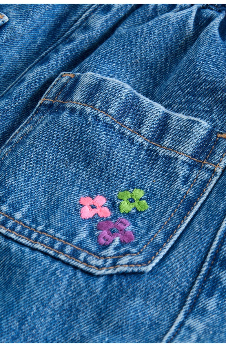 NEXT Kids' Doodles Embroidered Denim Jeans, Alternate, color, Blue