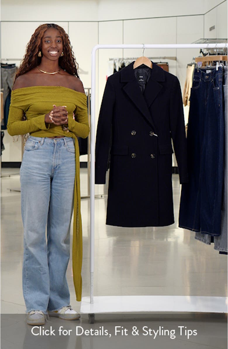 Double Breasted Longline Coat, sales video thumbnail