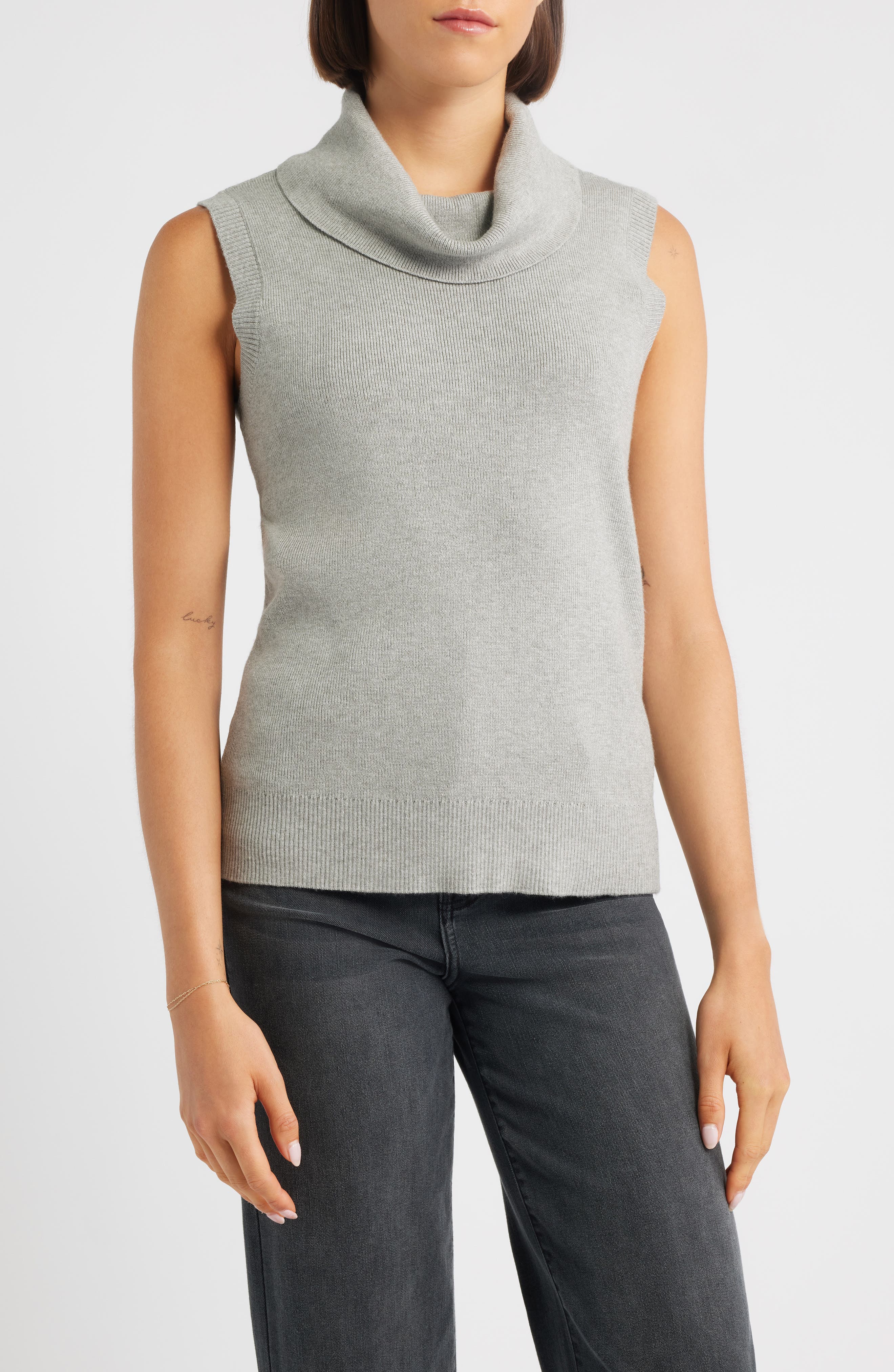 Turtleneck Sleeveless Sweater