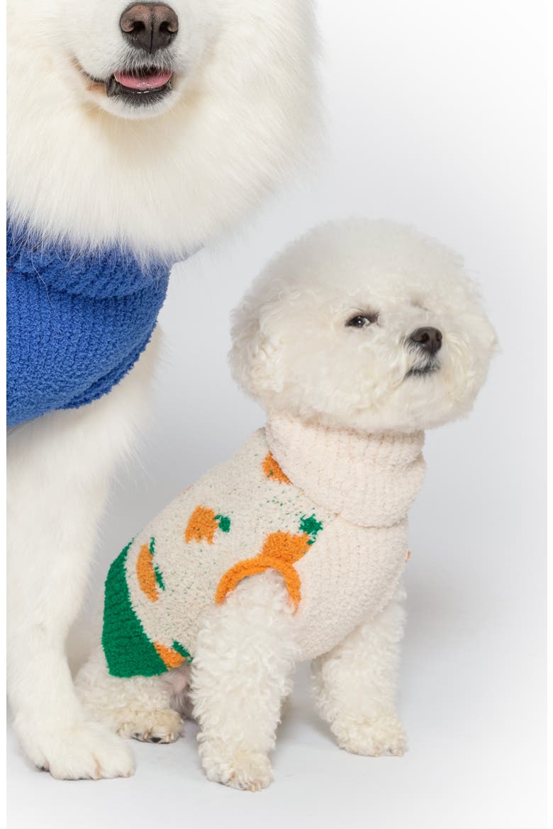 Orange Turtleneck Pet Sweater, Alternate, color, ORANGE