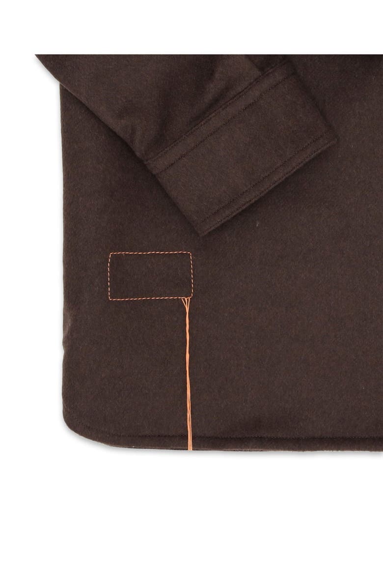 Fortela CPO 2.0 Overshirt in Fine Wool, Alternate, color, Brown
