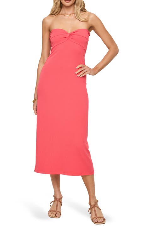 Lisette Strapless Rib Cover-Up Dress