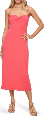 LSPACE Lisette Strapless Rib Cover-Up Dress