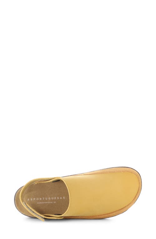 Fly London Chuck Platform Slingback Clog In Yellow
