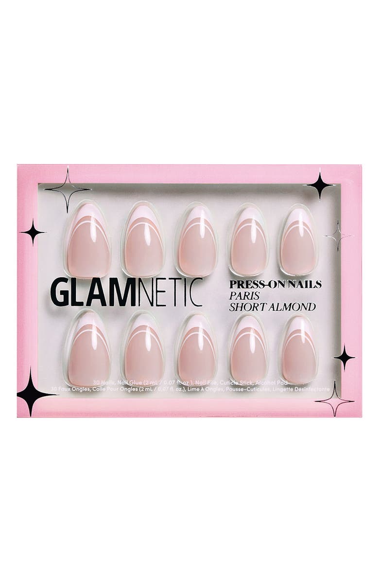 GLAMNETIC Almond Press-On Nails in Paris, Alternate, color, Paris