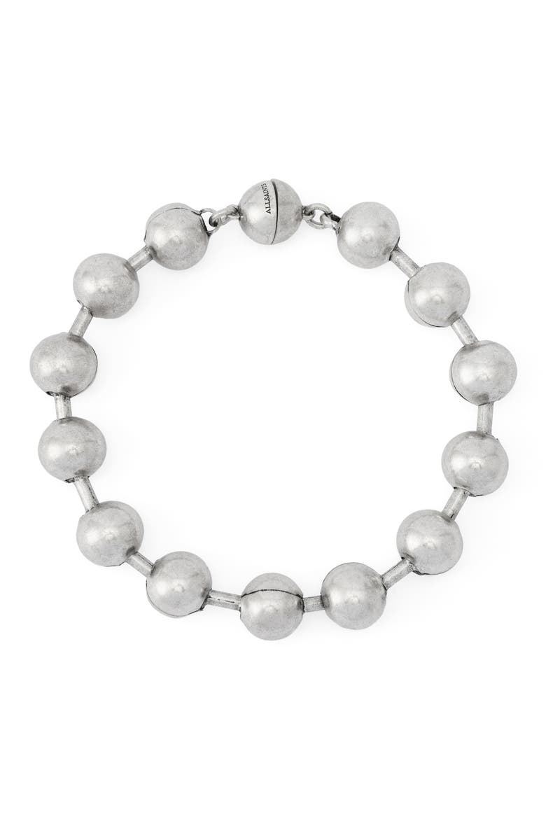 Ball Chain Flexible Bracelet, Alternate, color, WARM SILVER