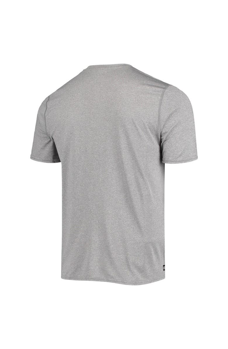 New Era Men's New Era Heathered Gray Los Angeles Chargers Combine Authentic Game On T-Shirt, Alternate, color, 