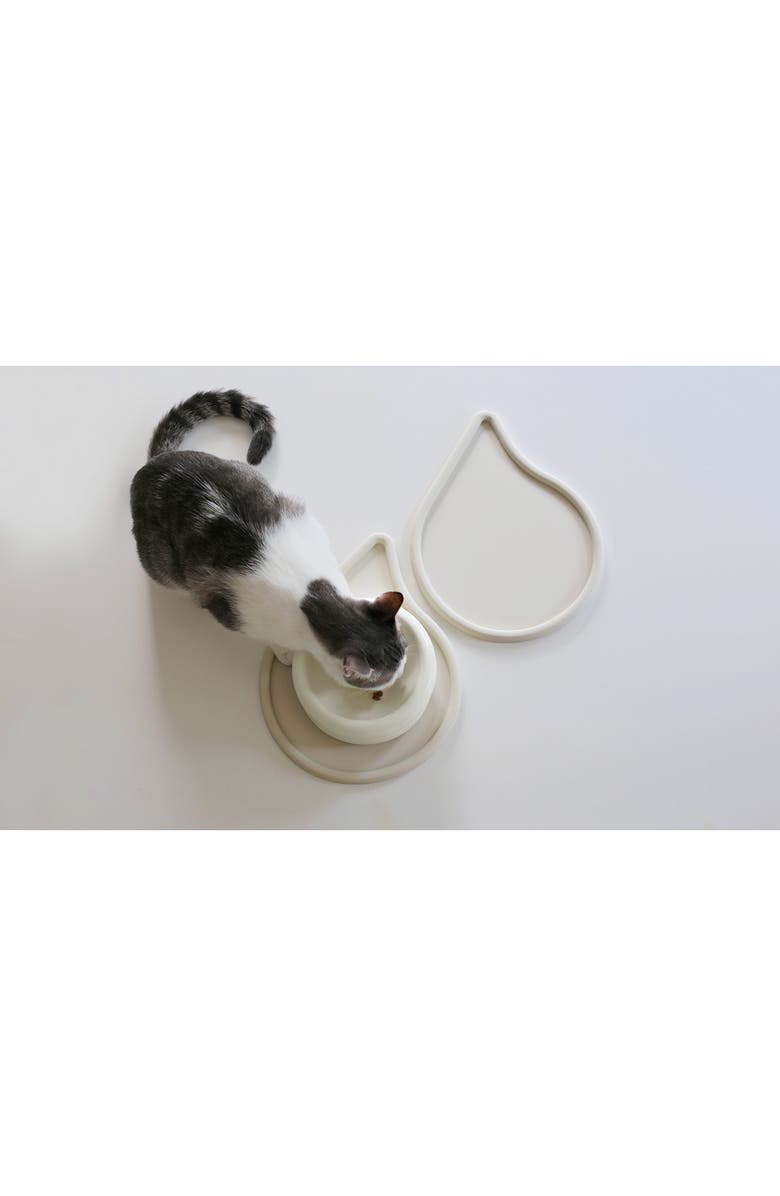 Catenary Drop Set of 2 Pet Mats, Alternate, color, White