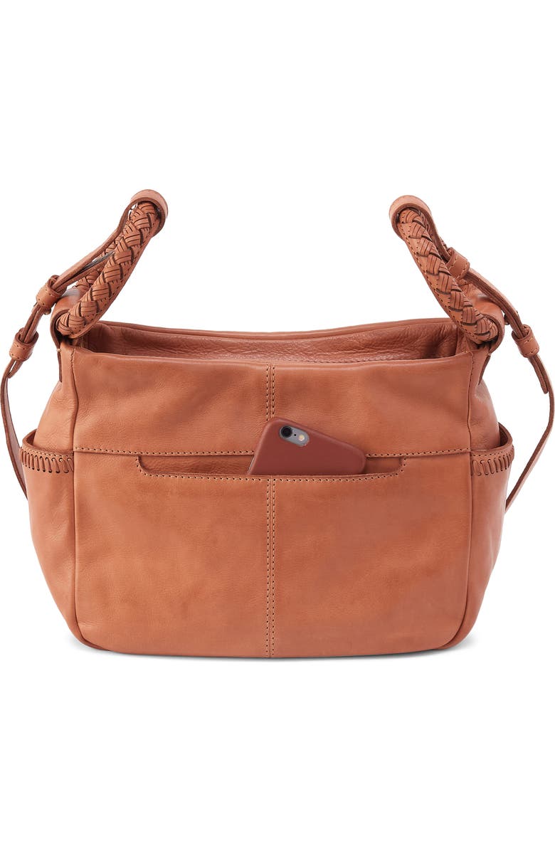 HOBO Sheila Leather Crossbody Bag, Alternate, color, Harvest Wheat