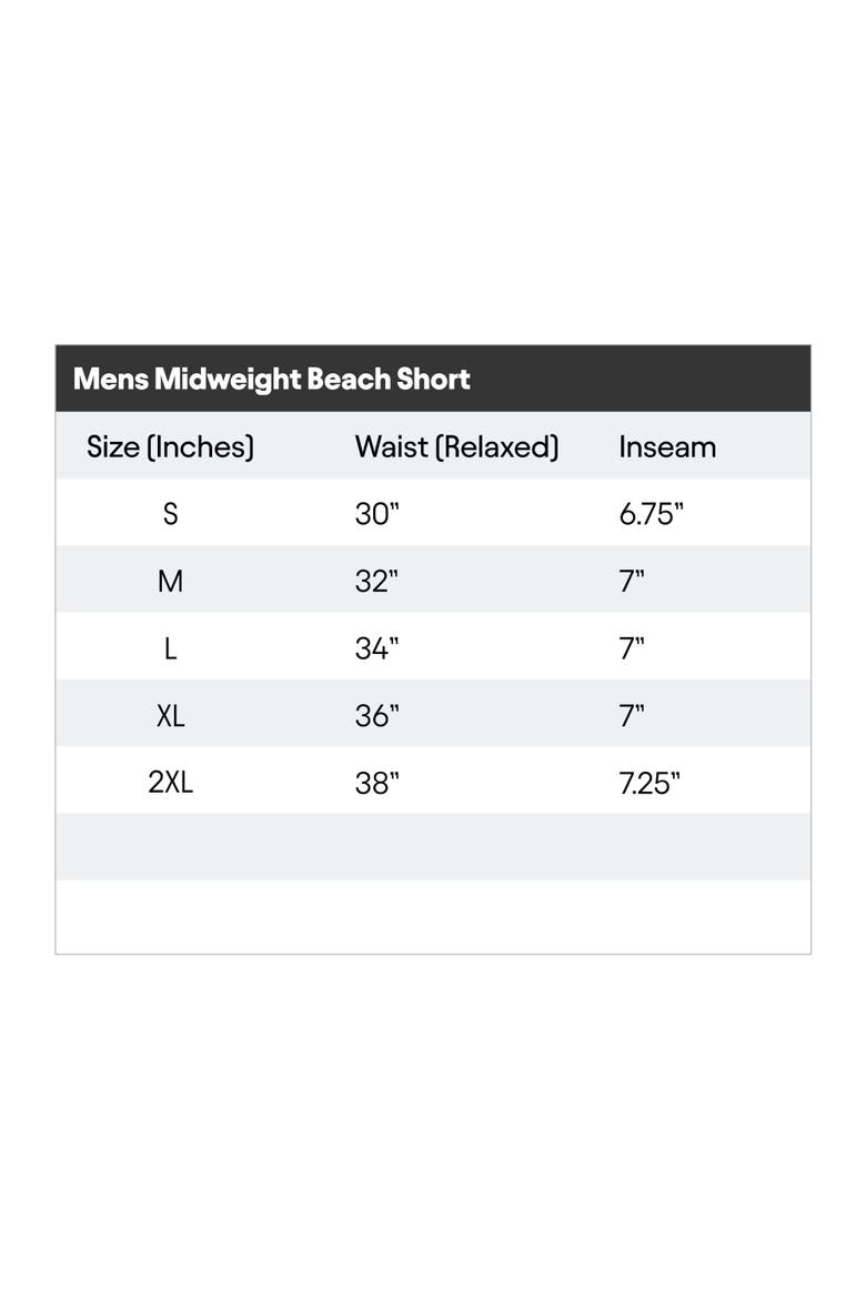 Mens Lil Alien Midweight Beach Short, Alternate, color, Black