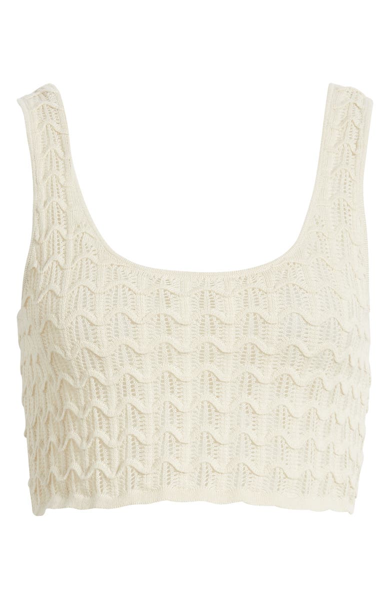 Rip Curl Santorini Sun Pointelle Stitch Crop Sweater Tank, Alternate, color,