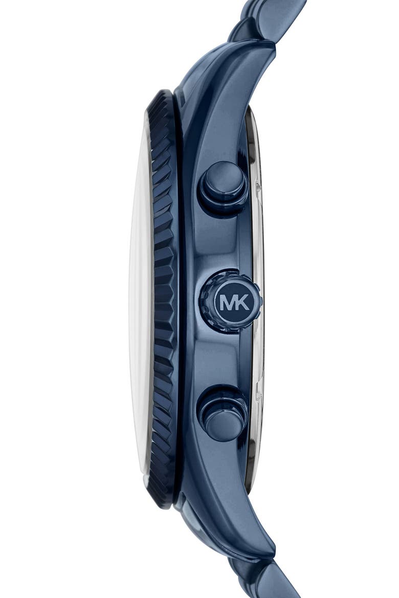 'Lexington' Chronograph Bracelet Watch, 44mm, Alternate, color, BLUE