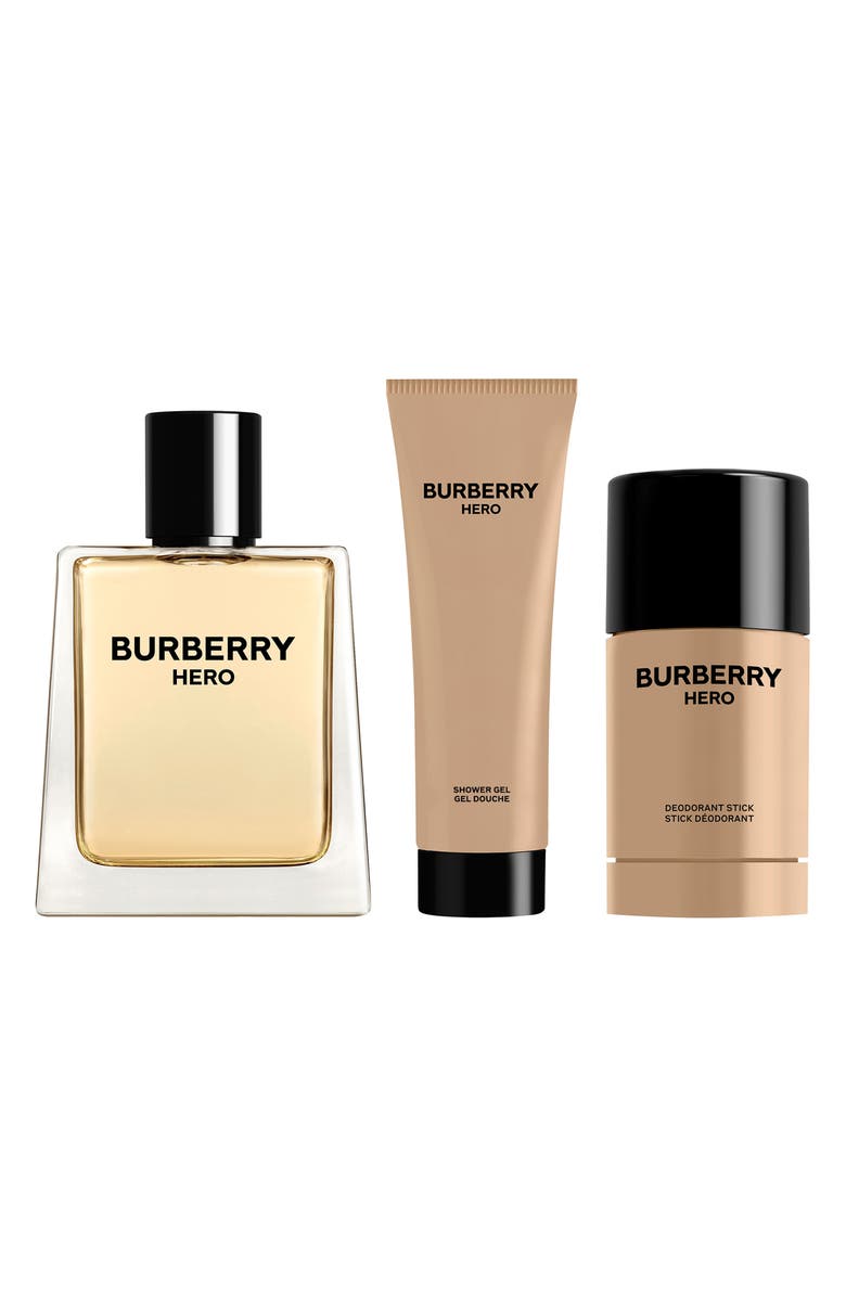Burberry Hero Eau de Toilette 3-Piece Gift Set $184 Value, Alternate, color, 