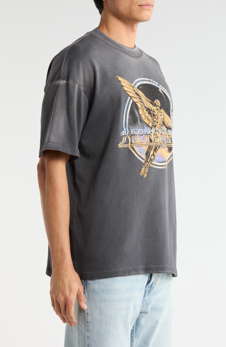 Represent Golden Tour Cotton Graphic T-Shirt, Alternate, color, Sun Fade Grey