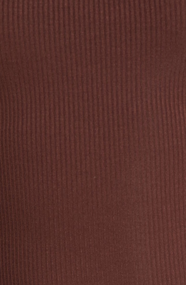 Naked Wardrobe Side Tie Asymmetric Hem Tank Dress, Alternate, color, Chocolate