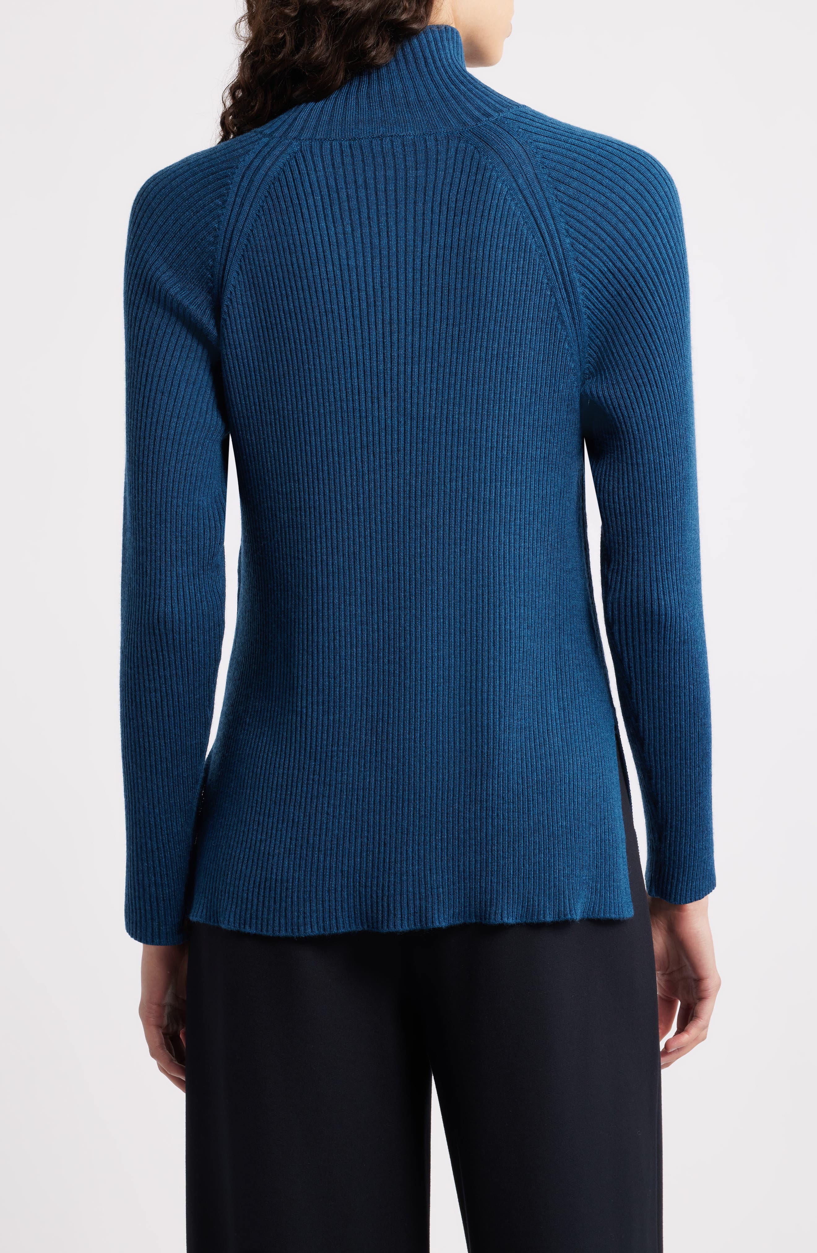 Rib Turtleneck Wool Sweater - image 2