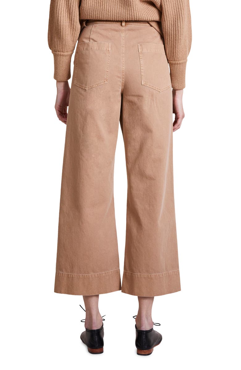 Apiece Apart Merida Wide Leg Crop Pants, Alternate, color, 