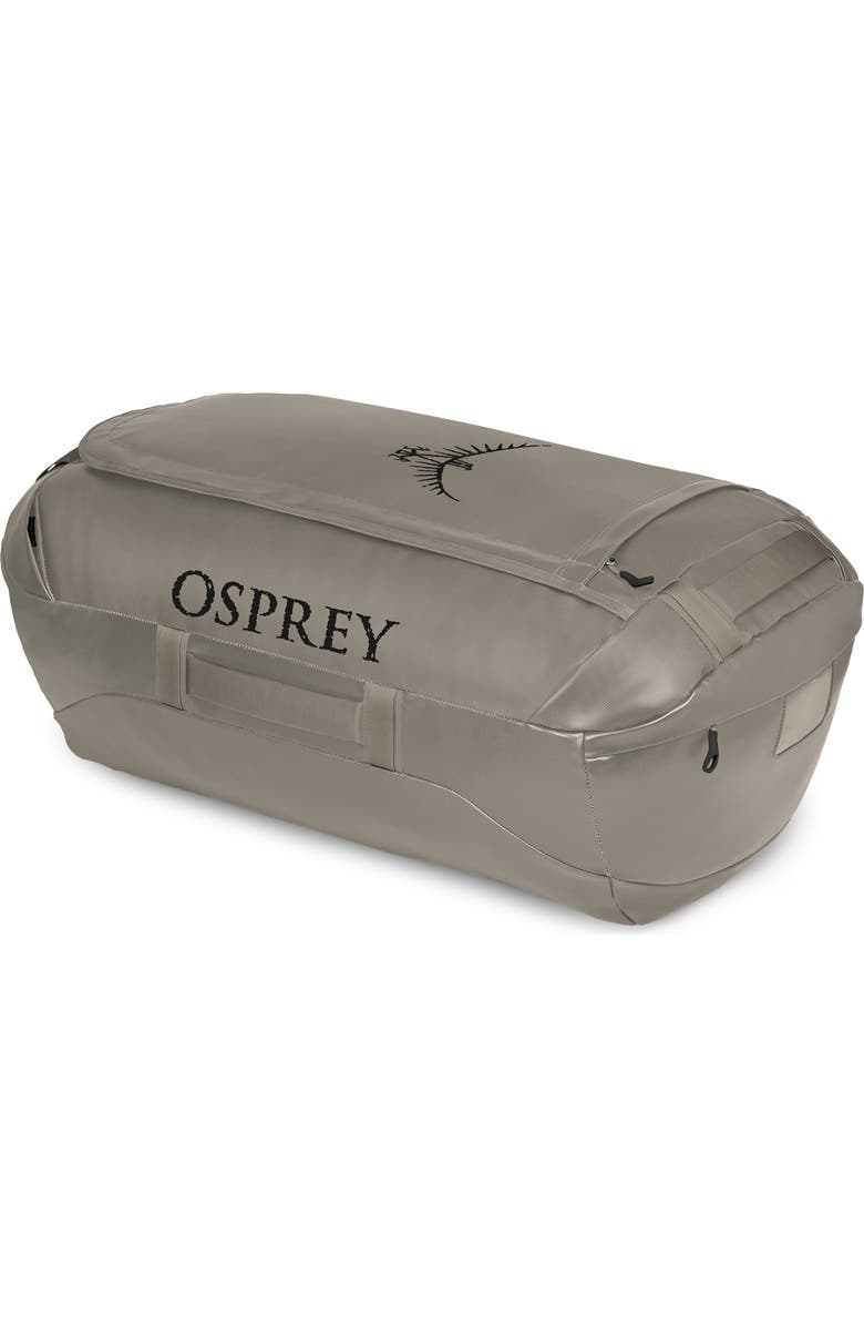Osprey Transporter<sup>®</sup> 95L Water Resistant Duffle Backpack, Alternate, color, Tan Concrete