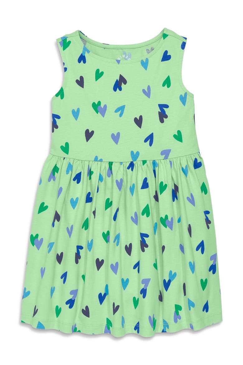 Kids Recess Dress In Conetti Hearts, Main, color, Pear Multi Confetti Hearts