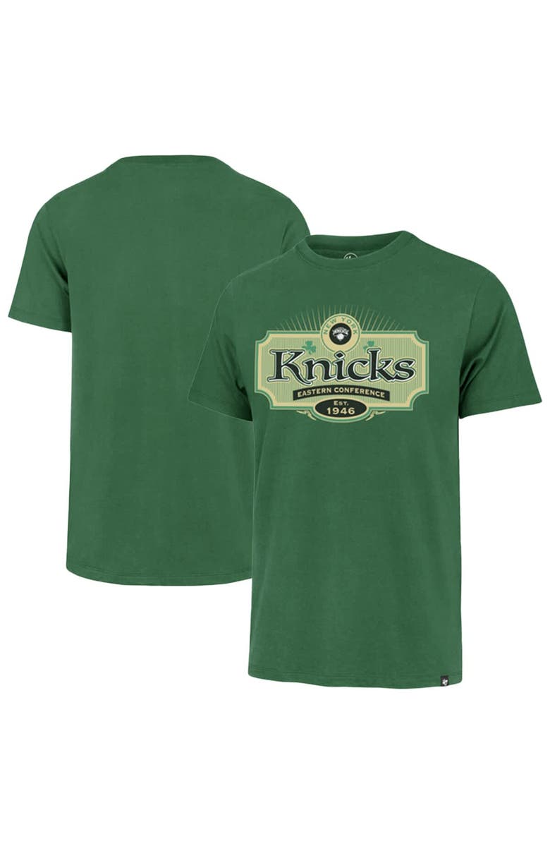 '47 Men's '47 Green New York Knicks Lucky Team Franklin T-Shirt, Main, color, Green