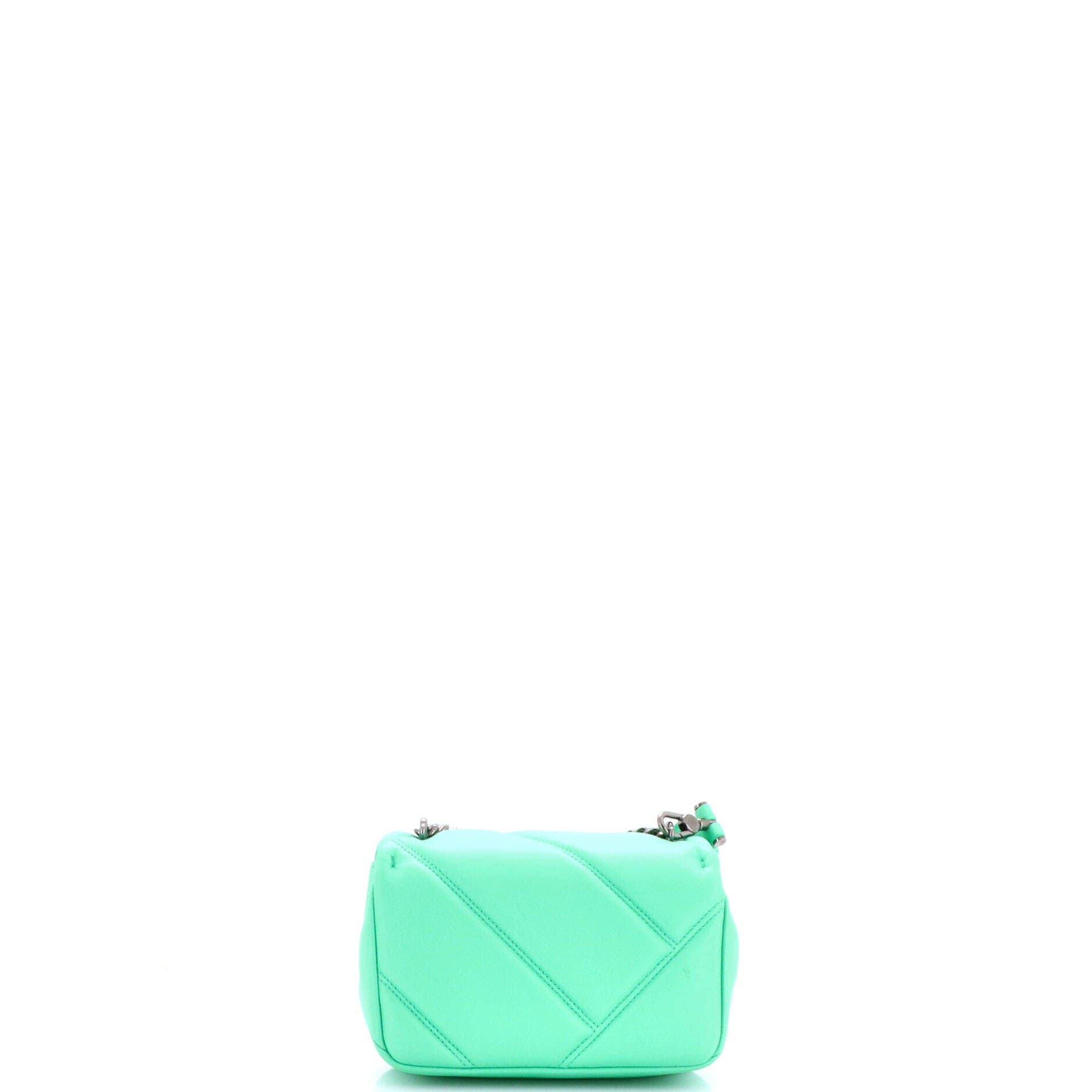 Serpenti Cabochon Shoulder Bag Diagonal Quilted Leather Mini, Alternate, color, Green