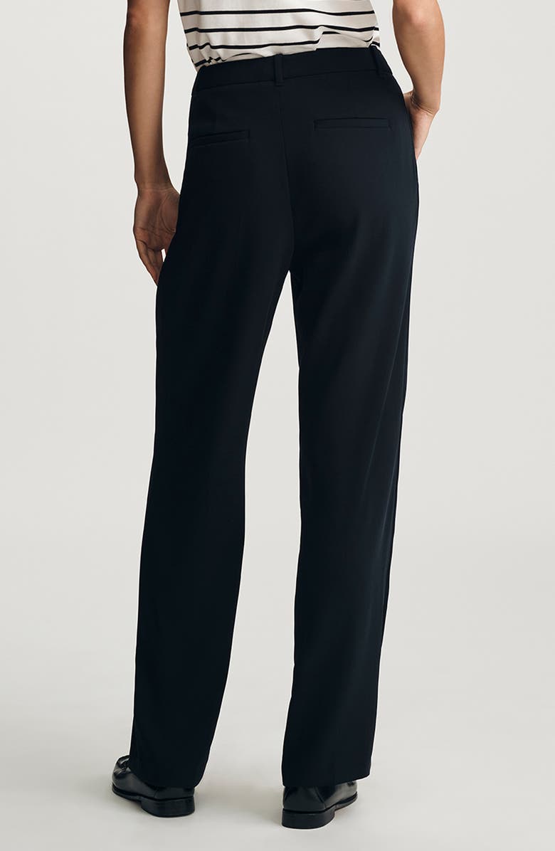 Mavi Jeans Pleated Straight Leg Pants, Alternate, color, Dark Navy