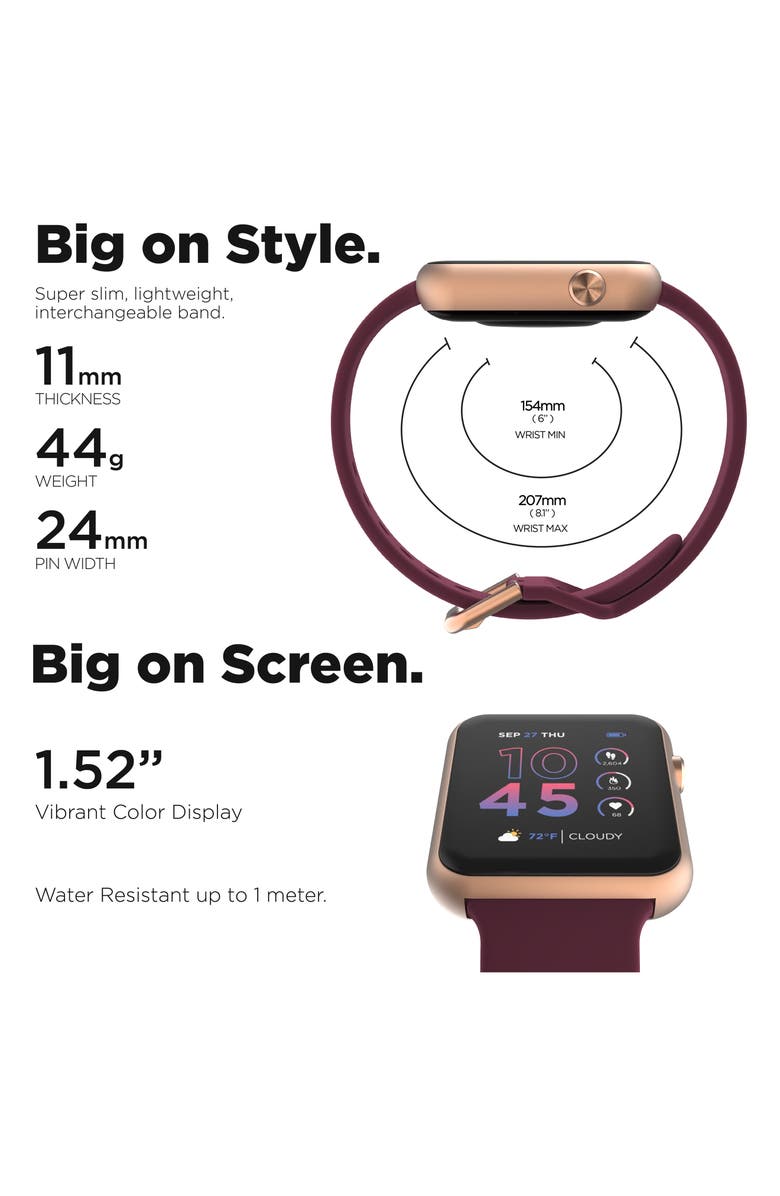I TOUCH iTouch Air 4 Smartwatch, 44mm, Alternate, color, Merlot