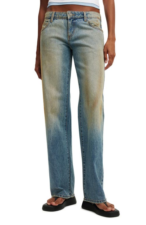 Cotton On Low Rise Straight Jean In Blue
