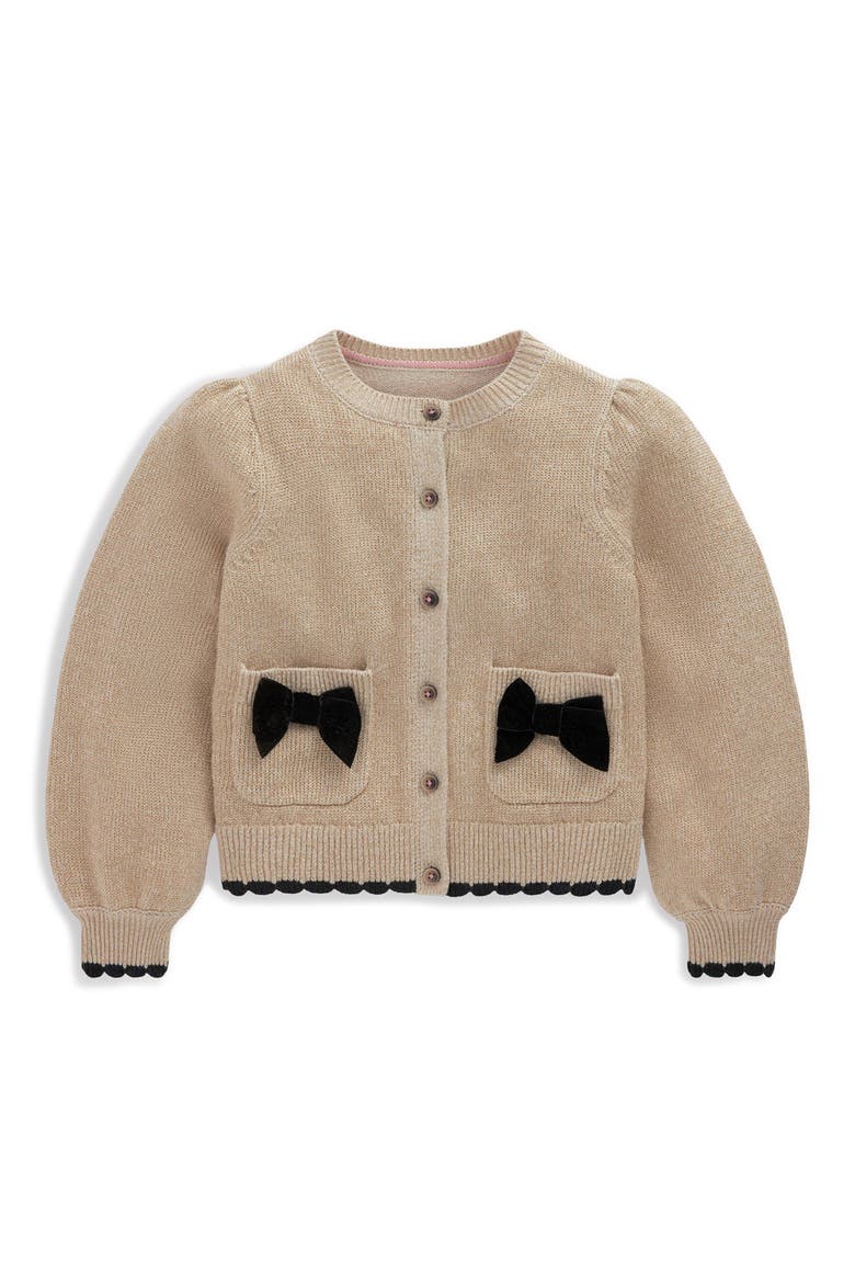 Kids' Sparkle Party Cardigan, Main, color, GOLD SPARKLE