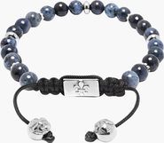 Nialaya Blue Dumortierite Beaded Bracelet