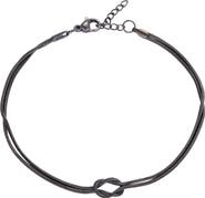 Adornia Men's Tarnish Resistant Knot Chain Bracelet