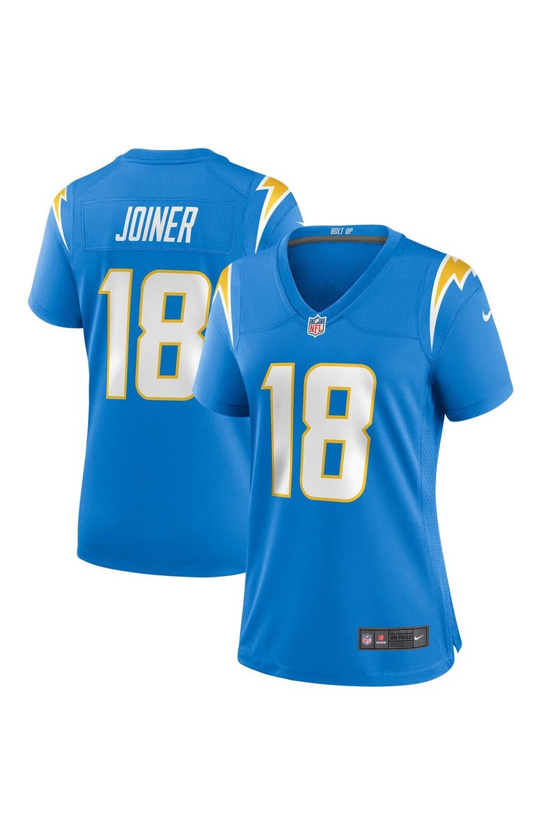 Nike Women's Nike Charlie Joiner Powder Blue Los Angeles Chargers Game Retired Player Jersey, Main, color, 
