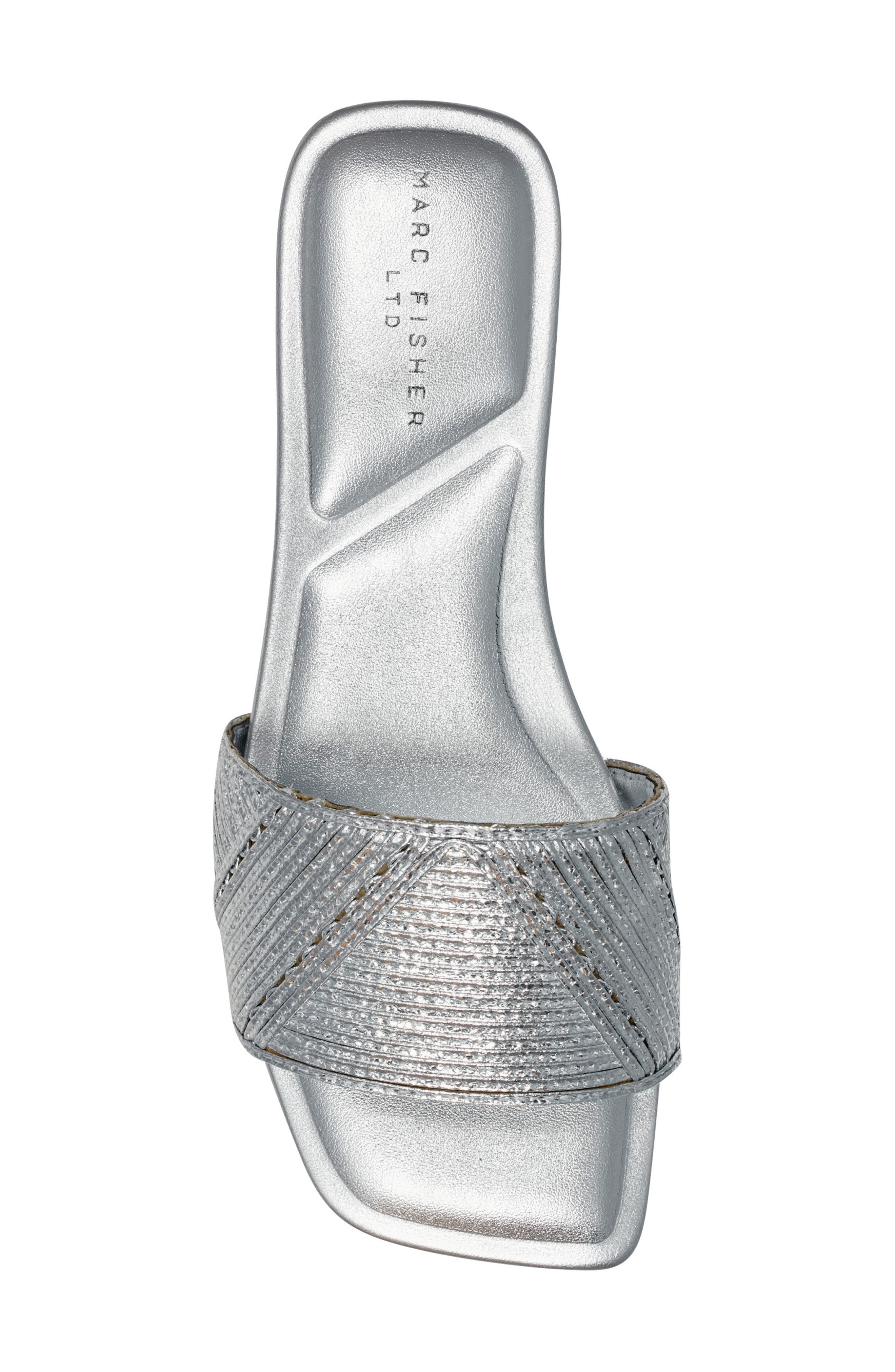 Marc Fisher LTD Murphy Slide Sandal, Alternate, color, Silver