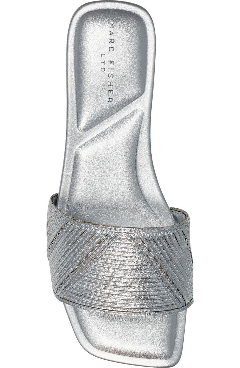 Marc Fisher LTD Murphy Slide Sandal, Alternate, color, Silver