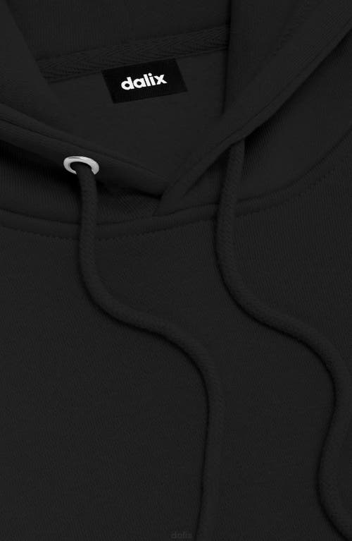 Dalix Bow Midweight All Day Hoodie In Black