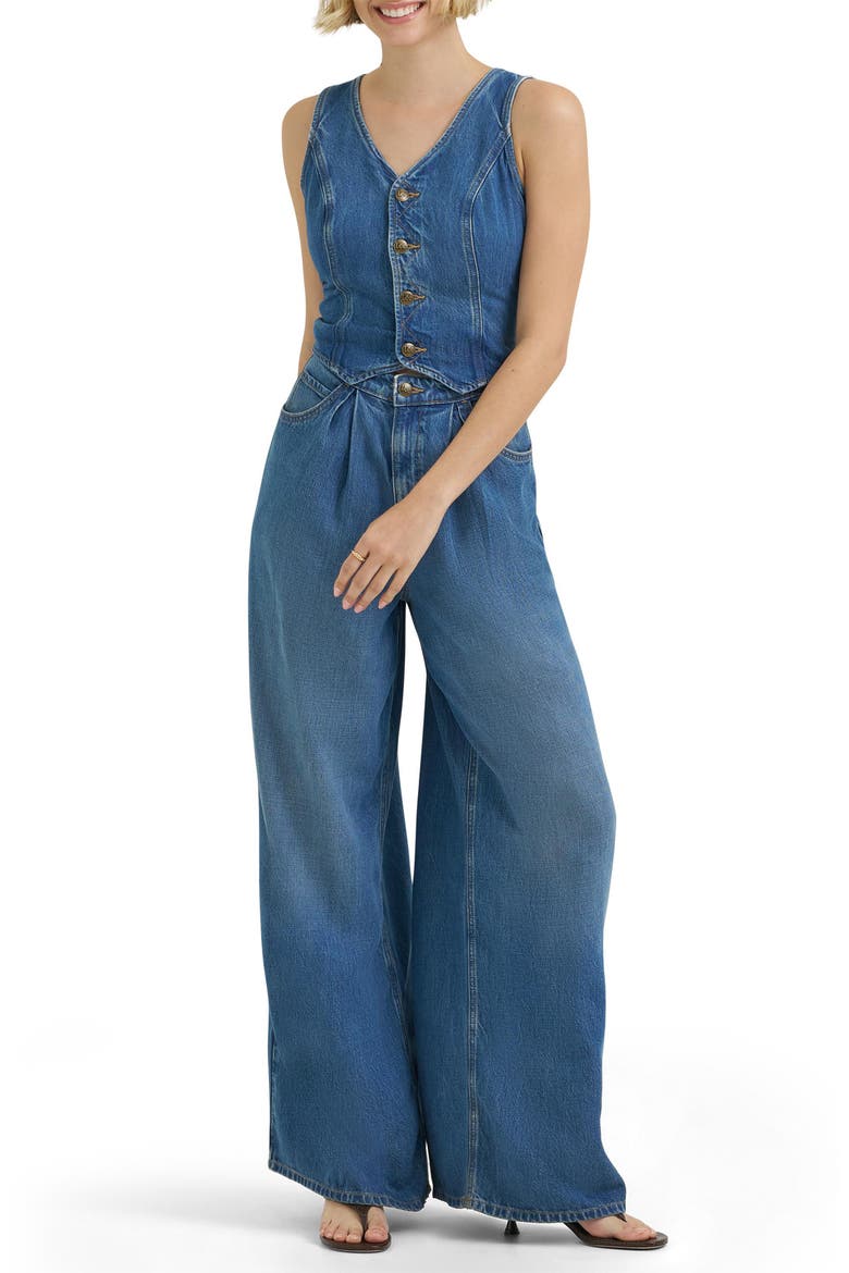 Dapper Wide Leg Jumpsuit, Main, color, TORRENTIAL