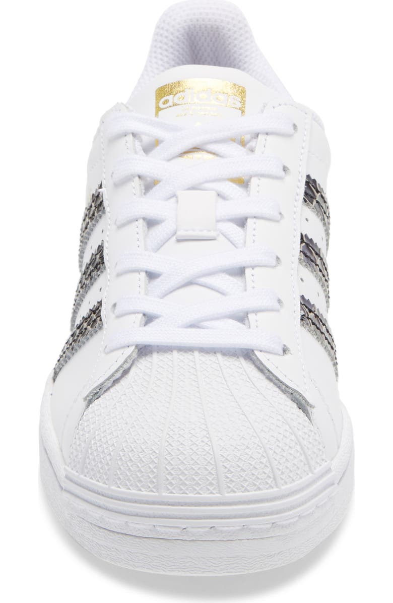 adidas Superstar Faux Snakeskin Sneaker, Alternate, color,