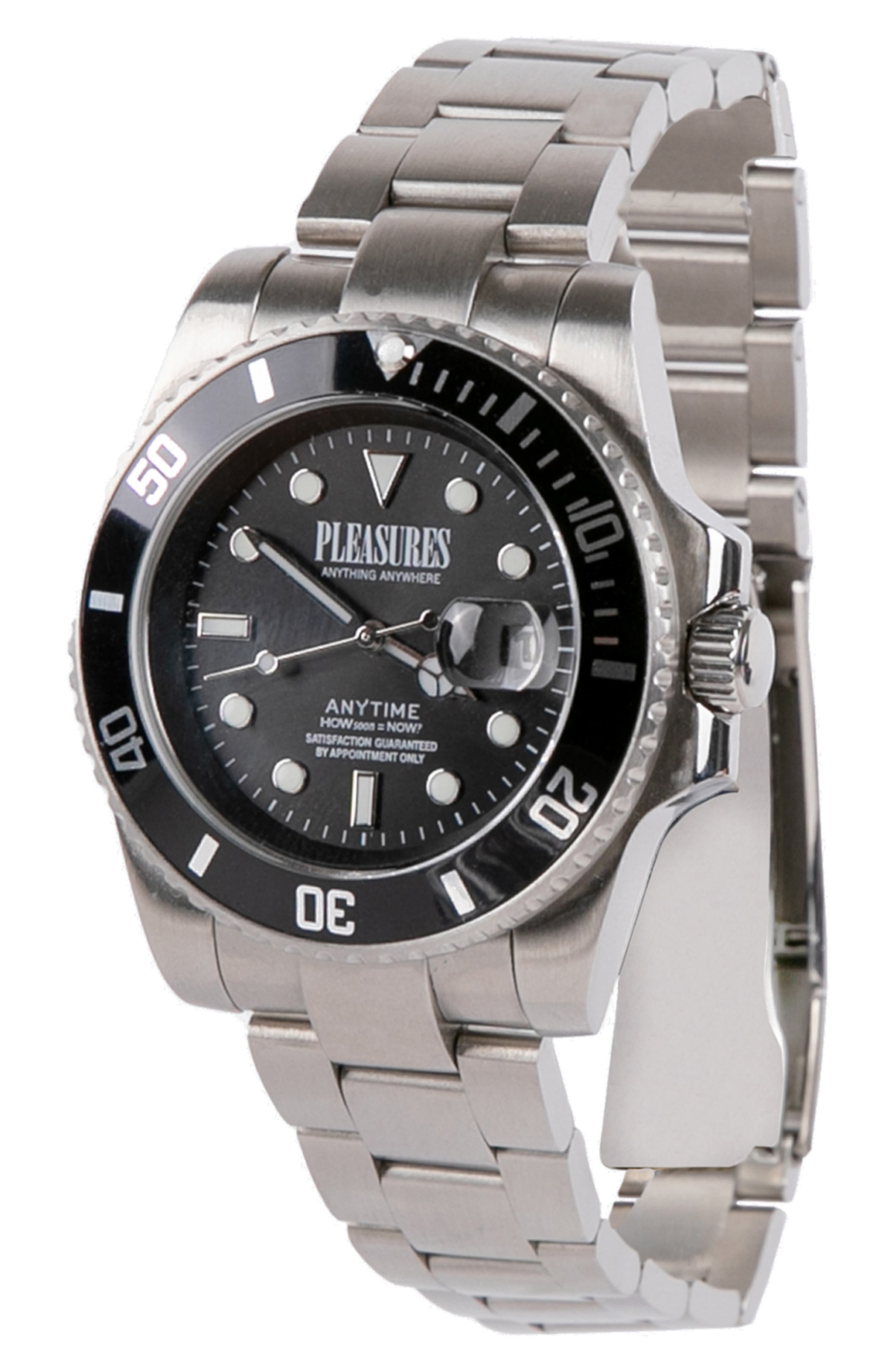 PLEASURES Anytime Bracelet Watch, 42mm (Men) | Nordstrom
