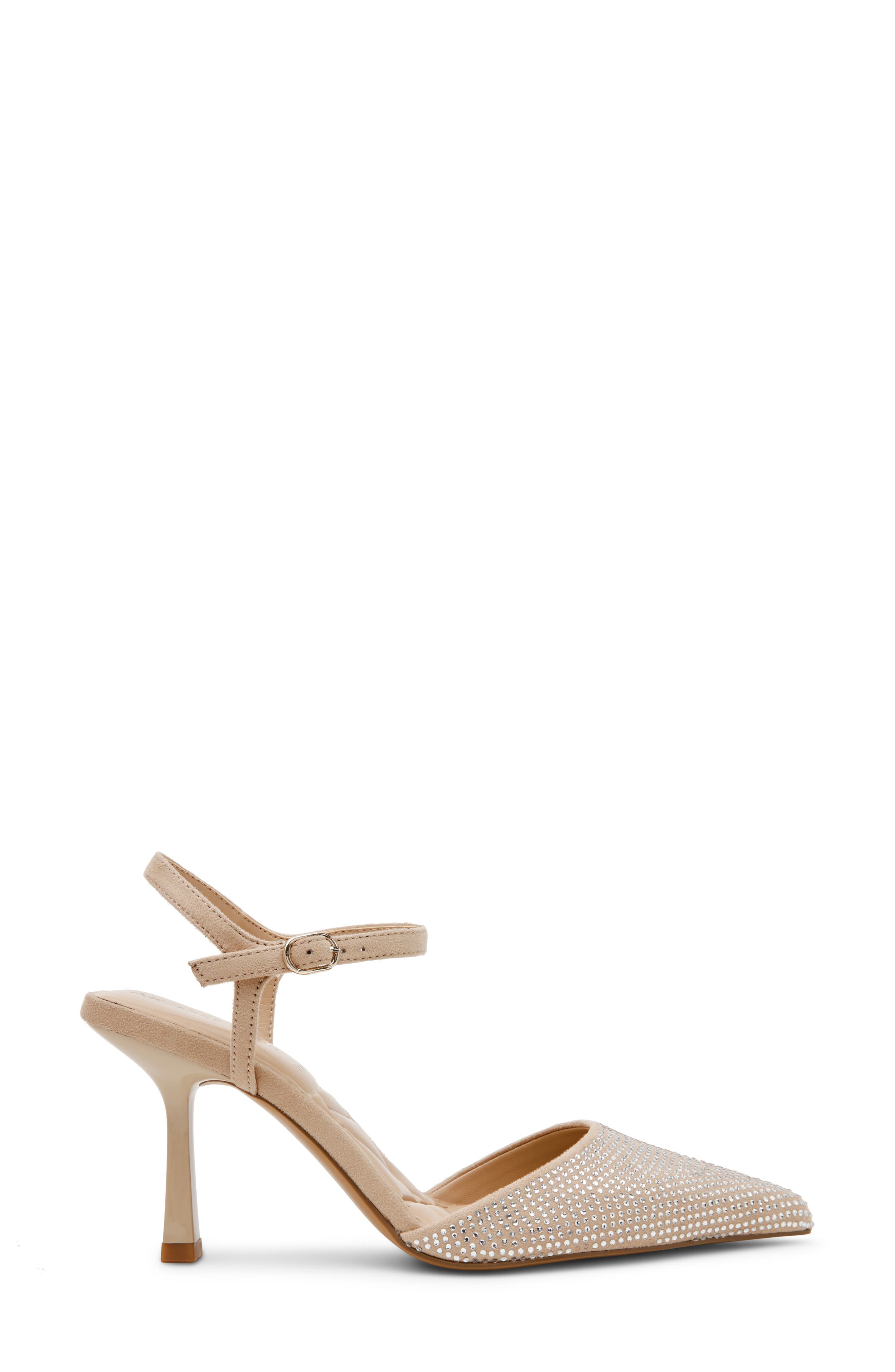 Anne Klein Ibara Ankle Strap Pump, Alternate, color, Natural