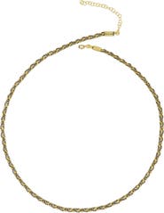 Spero London Handmade Rope Braided Sterling Silver Beaded Chain Necklace