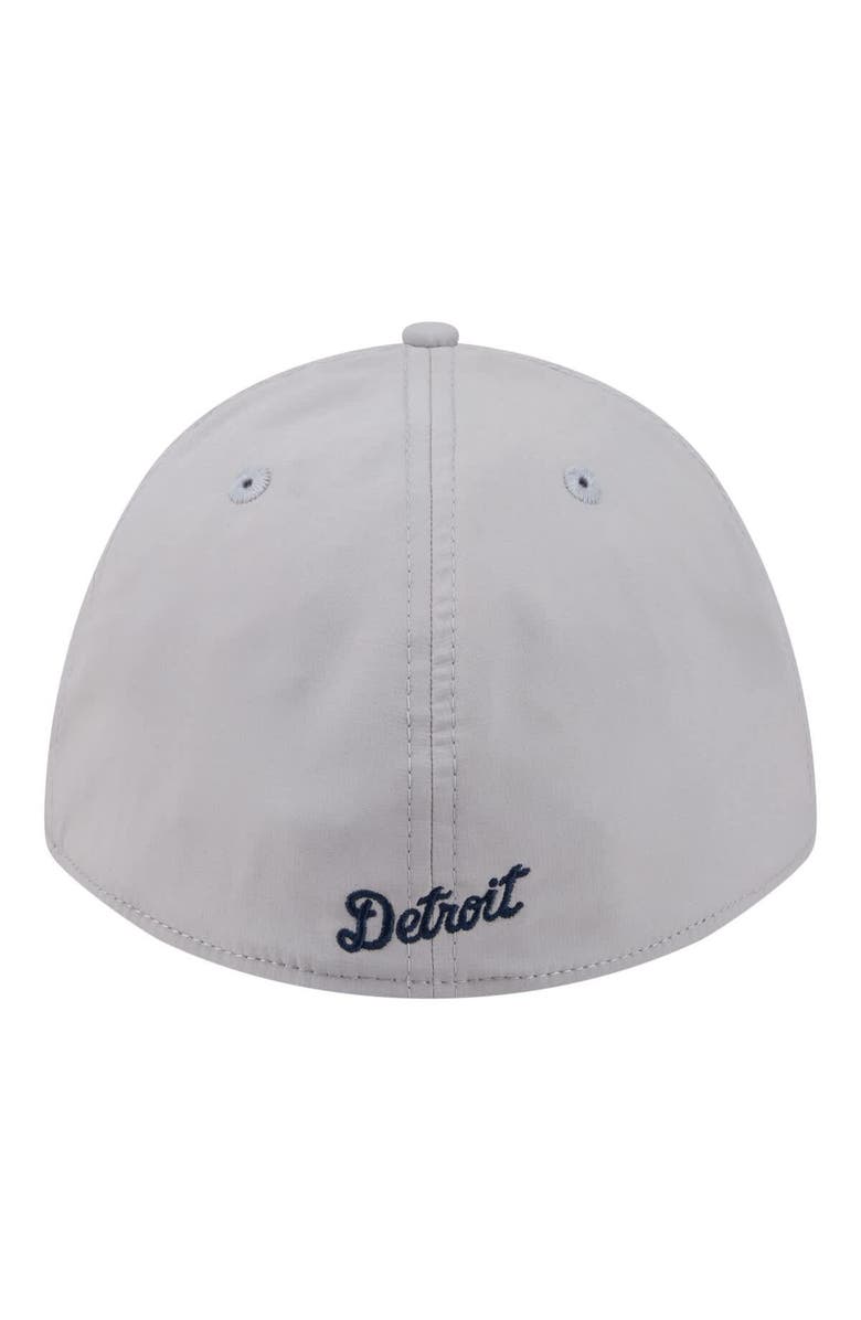 New Era Men's New Era Gray Detroit Tigers Patch 39THIRTY A-Frame M-Crown Perforated Flex Hat, Alternate, color, Gray