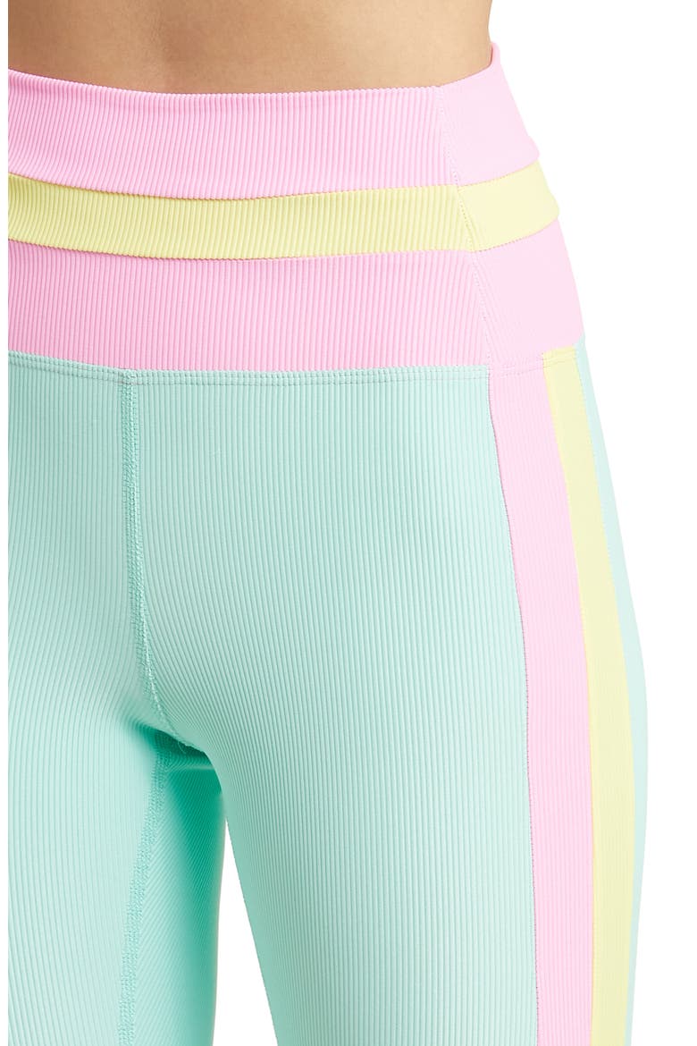 Melinda Macaron Colorblock Rib High Waist Leggings, Alternate, color, PASTEL MACARON COLOR BLOCK